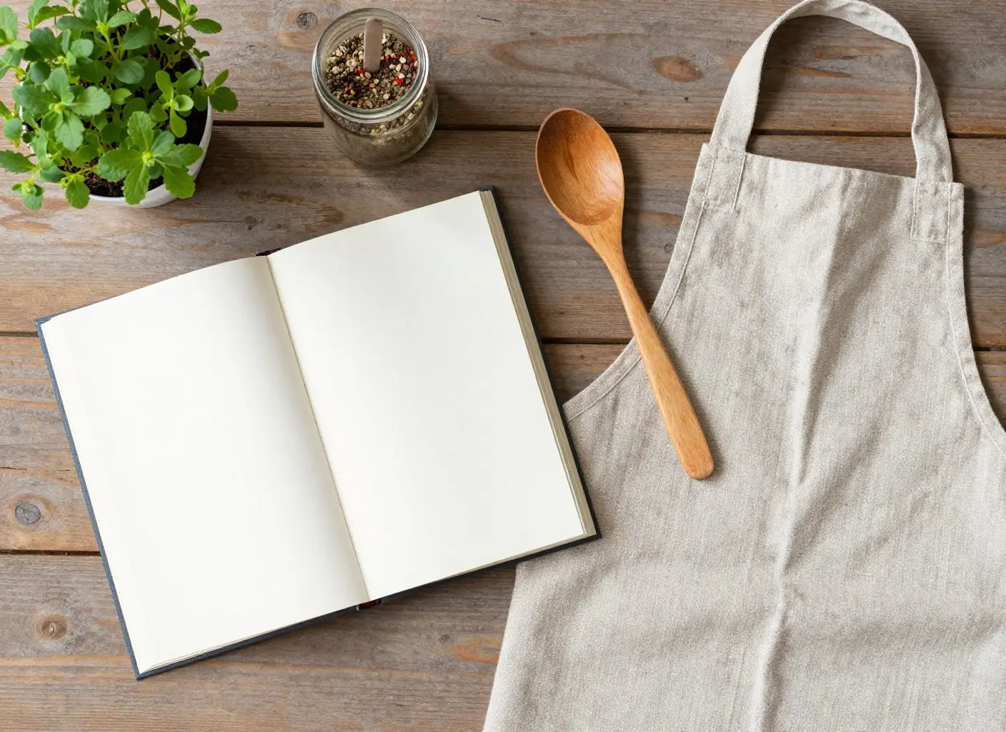 Кулинарные подарки: книга рецептов, специи, травы и фартук