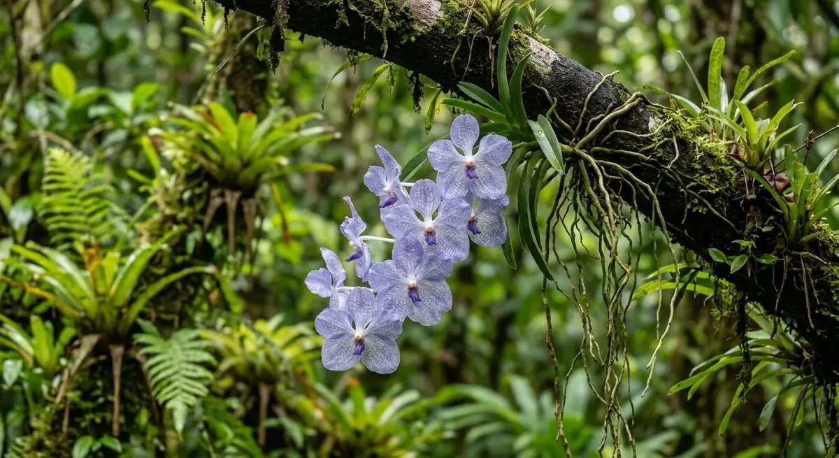 Дикая орхидея Ванда Vanda coerulea