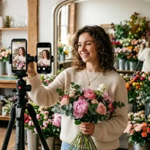Как красиво сфоткаться с букетом: 20 идей и поз для стильных фото