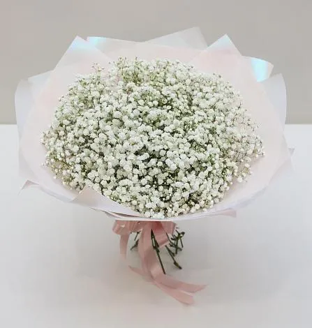 Букет из белой гипсофилы Белый снежок