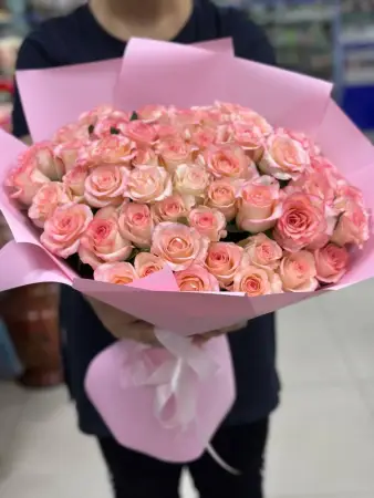 Букет розовых роз Моя бесконечная нежность