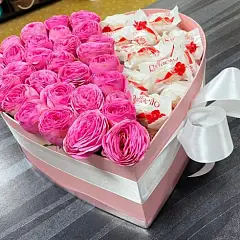 Розовое сердце