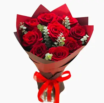 Букет из красных роз Алый акцент