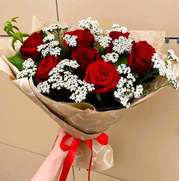 Букет из красных роз Приятные воспоминания