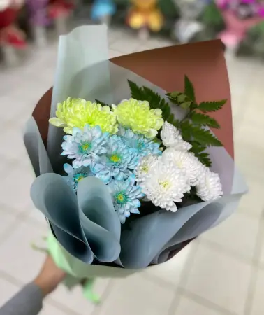 Букет из кустовых хризантем Мгновения волшебства