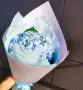 Букет голубой гортензии Снежный комок