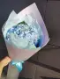 Букет голубой гортензии Снежный комок