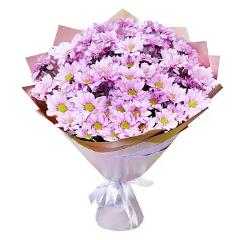 Букет из кустовых хризантем Этот волшебный момент