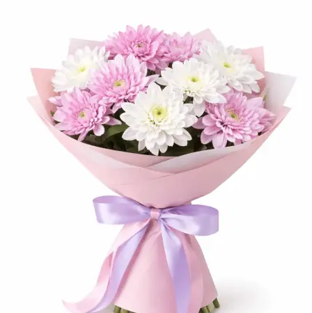 Букет из кустовых хризантем