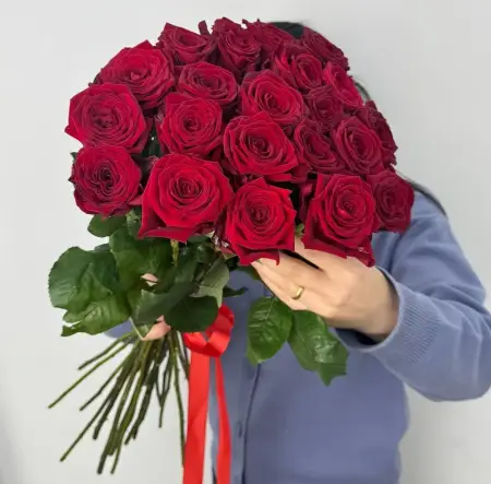  Букет из 21 красной розы 